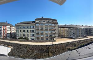 una vista desde el tejado de un edificio en Casa Paz Lugo, en Lugo