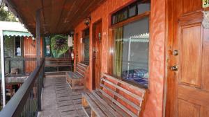 Balkón nebo terasa v ubytování Manakin Lodge, Monteverde