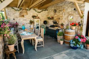 Χώρος καθιστικού στο Apartmány pod Pustevnami