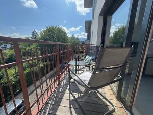 Balkón nebo terasa v ubytování Grand studio à Thonon, près du lac avec parking - FR-1-498-118