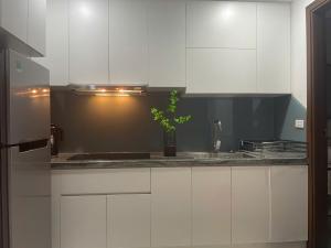 Kuchyň nebo kuchyňský kout v ubytování VM Apartment võng thị,The Lakeview - West Lake