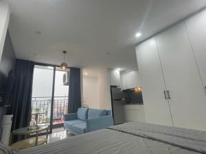 Posezení v ubytování VM Apartment võng thị,The Lakeview - West Lake