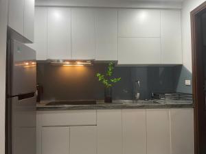 Kuchyň nebo kuchyňský kout v ubytování VM Apartment võng thị,The Lakeview - West Lake
