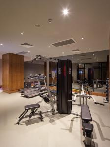 Das Fitnesscenter und/oder die Fitnesseinrichtungen in der Unterkunft Limak Ambassadore Hotel Ankara