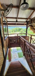 Balkón nebo terasa v ubytování Bamboo Cottage Langkawi