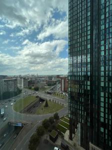 Nespecifikovaný výhled na destinaci Manchester nebo výhled na město při pohledu z apartmánu