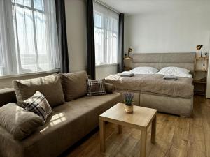 Posezení v ubytování Smarty Choice Flat with Deluxe Kitchen