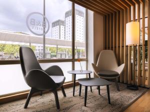 Posezení v ubytování B&B HOTEL Bochum Hbf-Nord