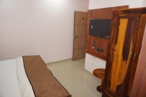 TV a/nebo společenská místnost v ubytování Hotel D7
