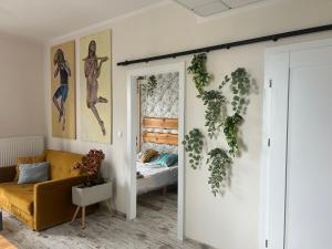 Postel nebo postele na pokoji v ubytování Apartament 807