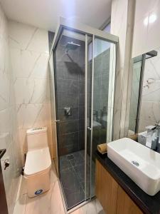 Koupelna v ubytování MONOAMBIENTES RESIDENCIALES en TARIJA
