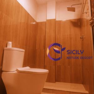 Baðherbergi á Sicily Nature Resort