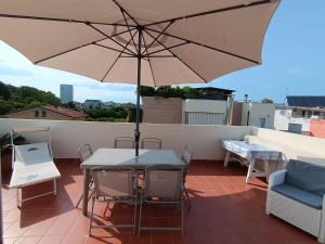 Balkón alebo terasa v ubytovaní Residence Rimini Mare