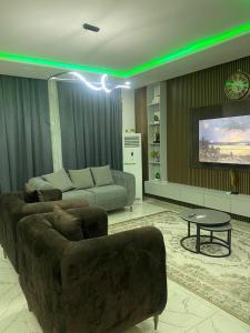 Posezení v ubytování The Glen Suites