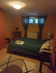 Ένα ή περισσότερα κρεβάτια σε δωμάτιο στο Apartament Sadul