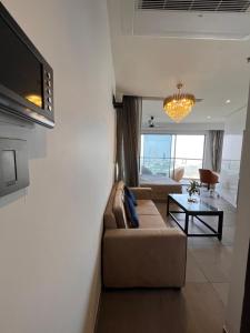 Posezení v ubytování Supernova suites 36th floor