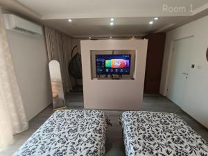 Postel nebo postele na pokoji v ubytování Apartments Lara - Split Croatia