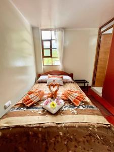 Ένα ή περισσότερα κρεβάτια σε δωμάτιο στο Eco Lodge Elegant Qollpawasi