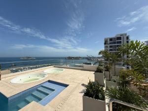 Bassein majutusasutuses Nuevo Apartaestudio en frente de la marina või selle lähedal