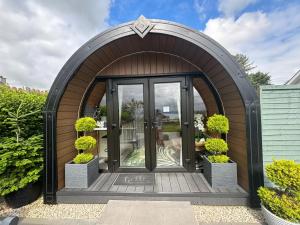 Zahrada ubytování Seaview Glamping Cabin Inishowen