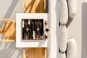 a box filled with bullets on a table at Villa Tranquilla - Beach House, Seaview, Pool & Jacuzzi in Plaka