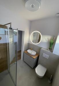 Koupelna v ubytování La Mewa, Holiday House, Trzęsacz