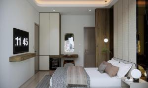 TV/trung tâm giải trí tại Petit Hotel