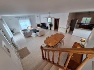 an overhead view of a living room and dining room at Villa Flavia in Aljezur