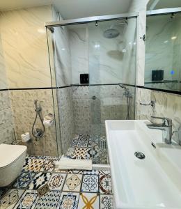 Ένα μπάνιο στο Apartment Berlin, with 3 bedrooms