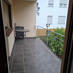 Μπαλκόνι ή βεράντα στο Ferienwohnung zu den Weinbergen