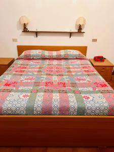 Cama o camas de una habitación en Albergo Belvedere