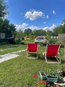 Zahrada ubytování Tiny House v Balijském stylu v srdci Slovácka