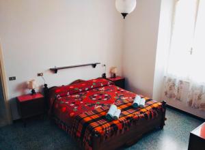 Cama o camas de una habitación en Albergo Belvedere