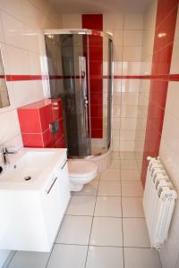 Koupelna v ubytování Mazurskie Apartamenty