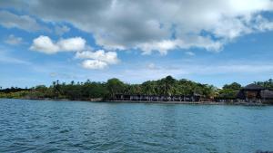Naturlandskabet i nærheden af båden