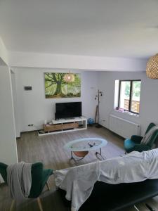 TV a/nebo společenská místnost v ubytování Evernest