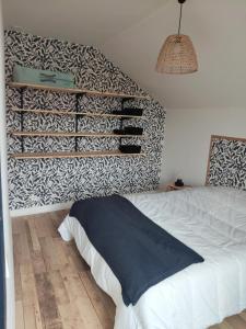 Postel nebo postele na pokoji v ubytování Papillon Dieppois by HOLIDIEPPE