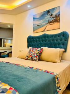 Postel nebo postele na pokoji v ubytování porto view red sea