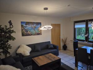 Ruang duduk di Ferienwohnung