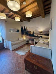 Posezení v ubytování Il Cortile - luxury apartment in Tuscany