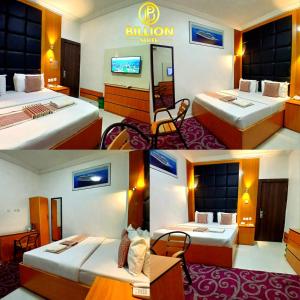 Postel nebo postele na pokoji v ubytování Billion suite hotel Awka