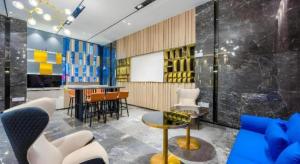 Posezení v ubytování Echarm Hotel Torch Development Zone Zhongshan Station