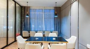 Posezení v ubytování Echarm Hotel Torch Development Zone Zhongshan Station