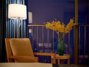 Prostor za sedenje u objektu 石家庄华强诺华廷酒店 Novlion hotel