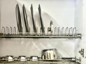 Kuchyň nebo kuchyňský kout v ubytování Bhaskar's Homestay