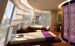 Postel nebo postele na pokoji v ubytování Golden Tulip Jineng Resort Bali