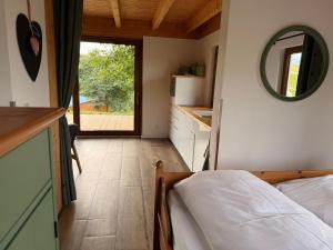 Postel nebo postele na pokoji v ubytování Chalet Landsitz