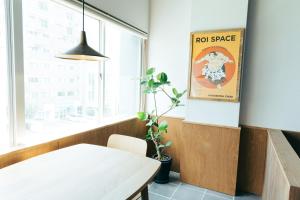 Posezení v ubytování ROI SPACE Kagoshima