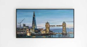 a picture of the city of london with the tower bridge at London Hotel in Macau
