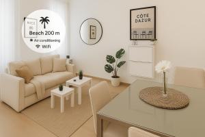 O zonă de relaxare la Vieux Nice Design & confort Mer à 2 min